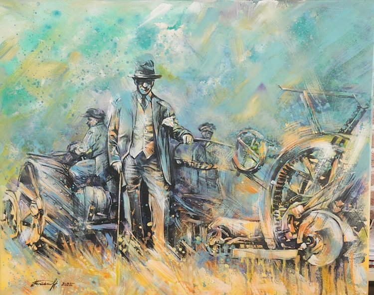 80x60 cm T.Ü. Akrilik Boya (Atatürk)